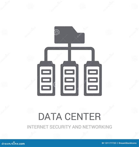 Icono del centro de datos ilustración del vector Ilustración de