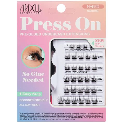 Amazon Ardell Naked Press On Lashes Pre Glued Eyelash Clusters Extensions Self Adhesive