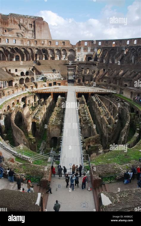 Inside the Colosseum, Rome Stock Photo - Alamy