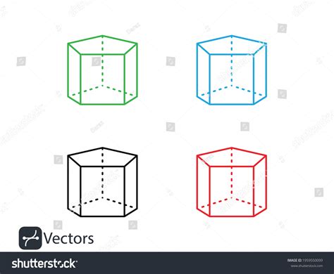 Shape Geometric Geometry D Pentagon Icon Stock Vector (Royalty Free ...