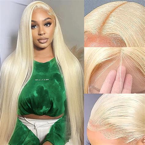 Amazon BARROKO 613 Lace Front Wig Human Hair 200 Density Blonde Lace Front Wigs Human
