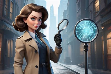 Premium Photo Unraveling Mysteries Dynamic Detective Danielle