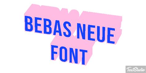 Bebas Neue Font Font Animated  Logo Designs