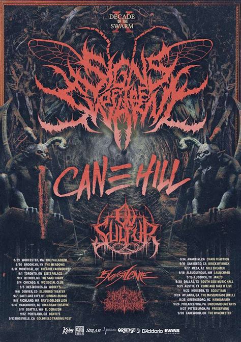 Signs Of The Swarm Announce North American Tour With Cane Hill Ov