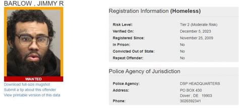 Delaware State Police S O A R Searching For Wanted Sex Offenders Delaware State Police