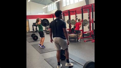 Snatch Grip High Pull Box Jump Squat Youtube