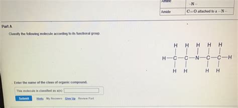 Solved Classify The Following Molecule According To Its Chegg