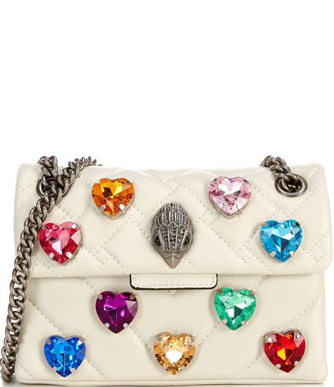 Kurt Geiger London Kensington Mini Rainbow Jewel Heart Crossbody Bag Dillards Carteras