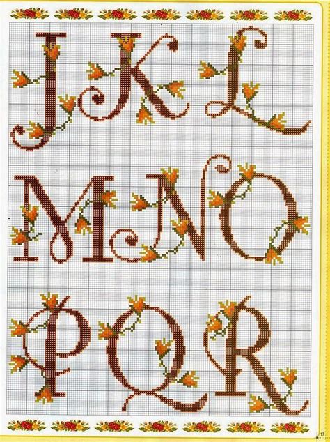 L Angolo Di Mal Alfabeti Con Fiori Abc Patterns Cross Stitch