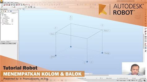 Tutorial Robot Structural Analysis Menempatkan Kolom Balok