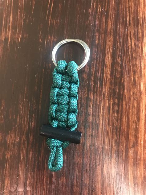 550 Paracord Keychain Fob With Ferro Rod Keychain Fob Paracord