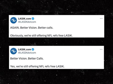 LASIK Doubles Down On Efforts To Give NFL Officials Better Vision