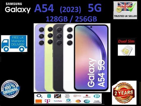SAMSUNG GALAXY A54 A55 128GB &256GB 5G DUAL SIM BRAND NEW SEALED ALL ...