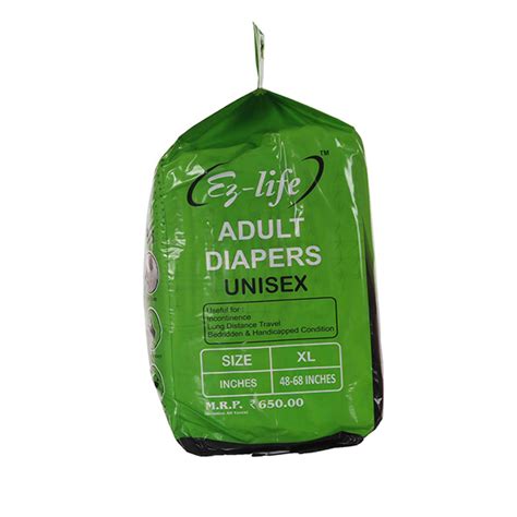 Buy Ez Life Adult Diapers Xl Pack Of 2 X 10 S 1 S Online At Best Price Adult Diapers And Pads