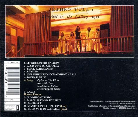 Jethro Tull Minstrel In The Gallery Cd Jpc