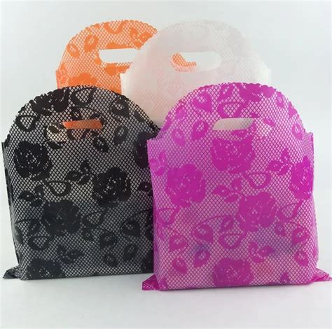 30*45cm Super large plastic gift bag,large handle plastic gift bag lot ...