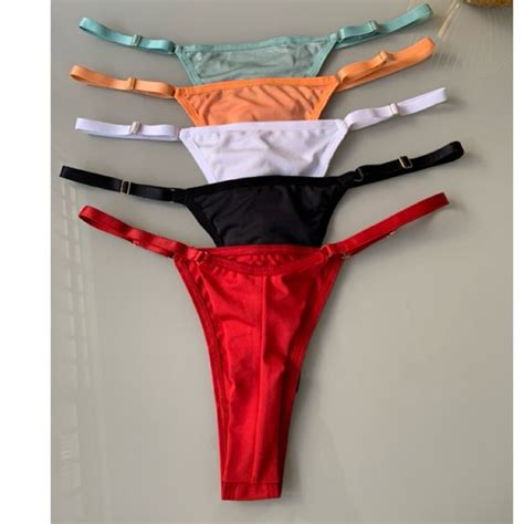 Kit 5 Calcinhas Kit Fio Duplo Microfibra Regulagem Lingerie Sensual Moda Intima Feminina