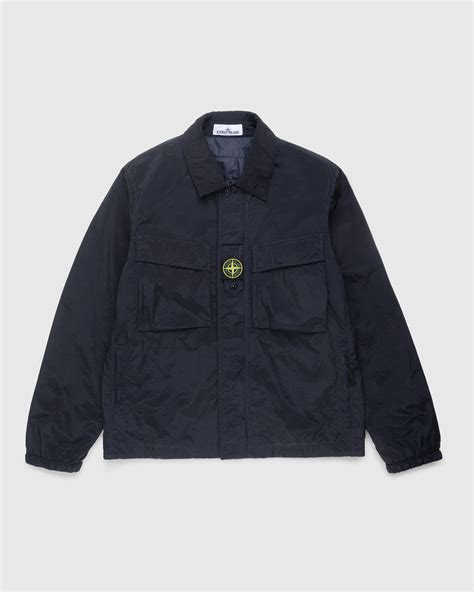 Stone Island Lightweight Shirt Jacket Blue