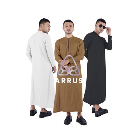 Jual Jubah Pria Gamis Pria Model Ashraf Jubah Lengan Panjang Muslim