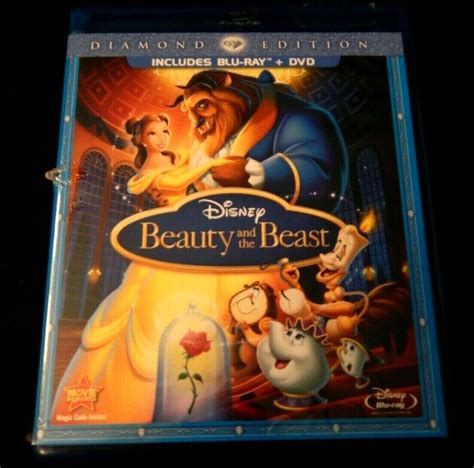 Disney Beauty And The Beast Disc Blu Ray Dvd Diamond Edition Set