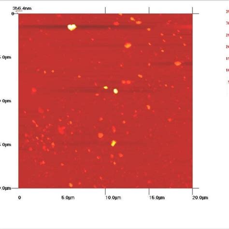 3-dimensional (Figure 3a) and 2-dimensional (Figure 3b) AFM image of ...