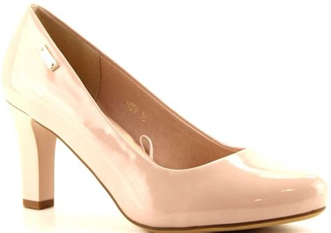 DAMSKIE CZÓŁENKA SZPILKI NA SŁUPKU NUDE BEŻOWE 40 13095178338 oficjalne archiwum Allegro