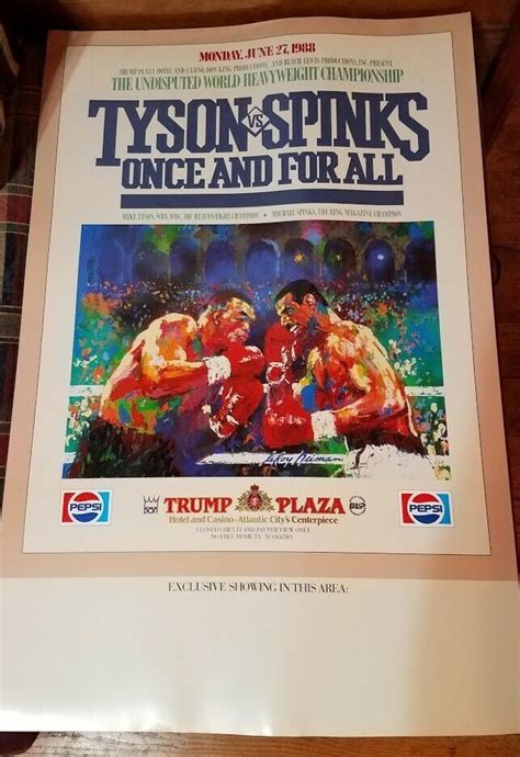 Mike Tyson vs Michael Spinks - 1988 Original Lobby Poster - Detroit ...