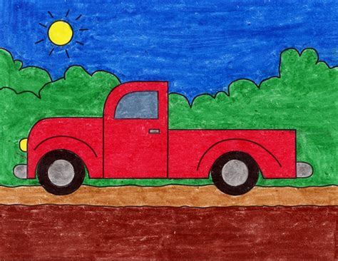 How Draw A Truck