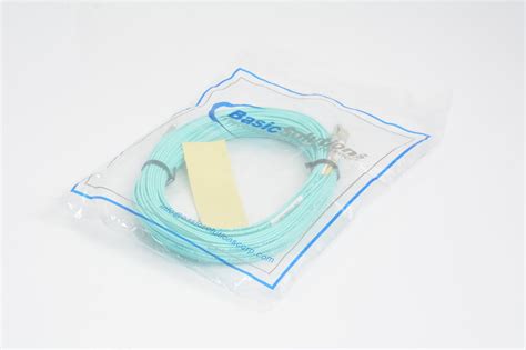 Generic Om3 Lc To Lc 15m Multi Mode Duplex Aqua Fiber Optic Patch Cabl