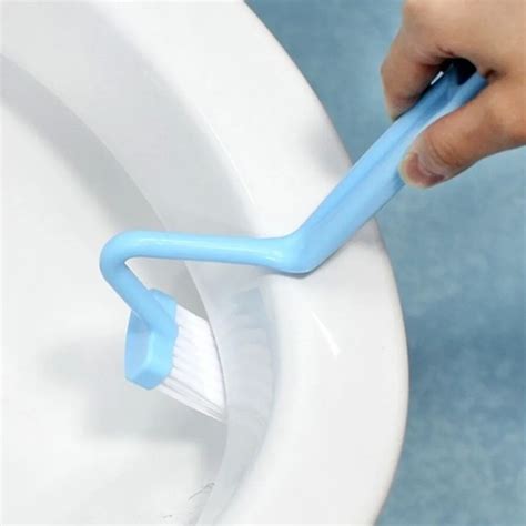 Hot Sale 1pc Portable Toilet Brush Scrubber V Type Cleaner Clean Brush