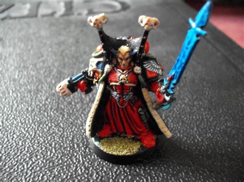 Front View Librarian Mephiston Power Sword Psychic Hood Robes