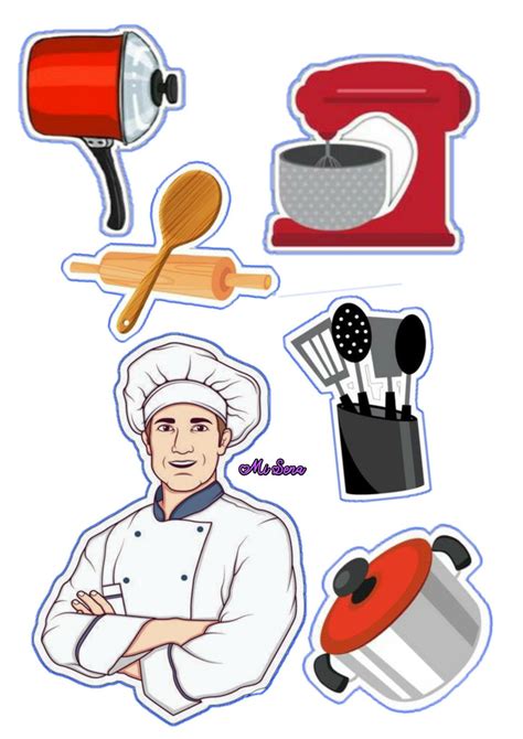 Chef De Cozinha Em 2022 Topo De Bolo Personalizado Topo De Bolo