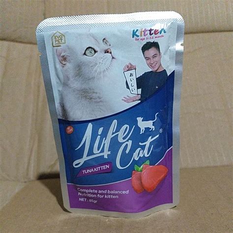 Jual Lifecat Kitten Tuna Life Cat Pouch Rasa Tuna 85gr Wet Food Cat