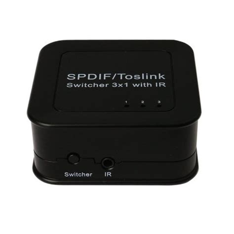 Buy Intsun SPDIF Switcher 3X1 Toslink Switcher With IR Remote Control