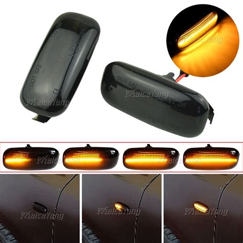 Sequential Flashing Led Turn Signal Side Marker Light Blinker For Audi