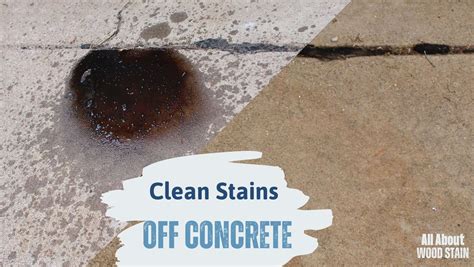 how to clean stain from concrete