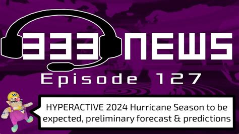 HYPERACTIVE 2024 Atlantic Hurricane Season Expected Preliminary