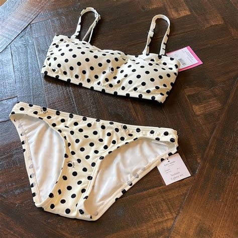Kate Spade Swim Nwt Kate Spade Swim Polka Dot Bikini Sz S Poshmark