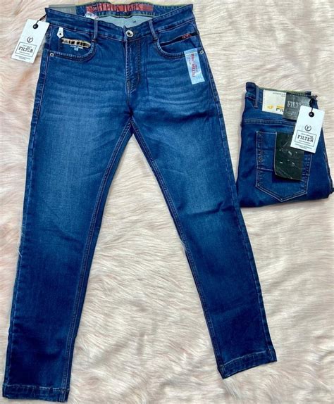 Plain Filter Mens Blue Regular Fit Denim Jeans At Rs Piece In New