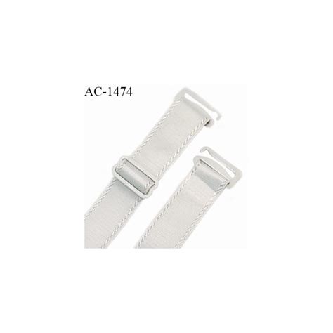 Bretelle lingerie SG 19 mm très haut de gamme couleur gris clair