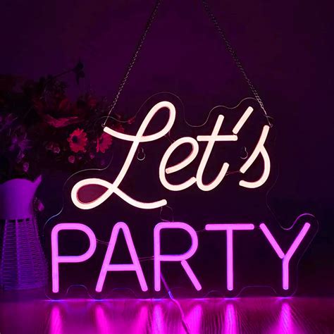 Party Neon Signs Lightupworlds