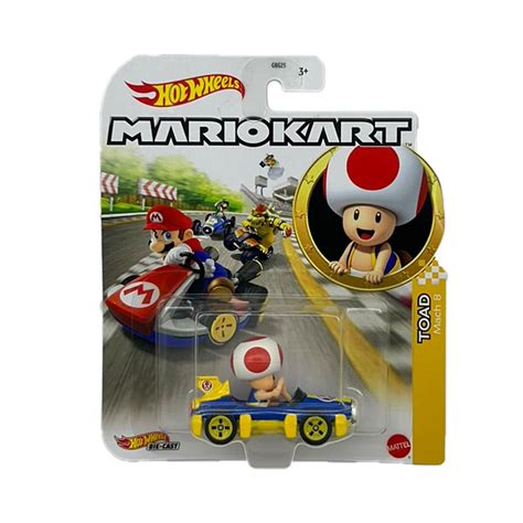 Miniatura Mariokart Toad Mach Hot Wheels Mania Motor