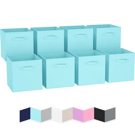 Royexe Storage Cubes Inch Cube Storage Bins Set Of Fabric