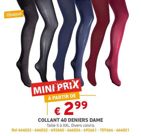 Promo Collant Deniers Dame Chez Trafic Icatalogue Fr