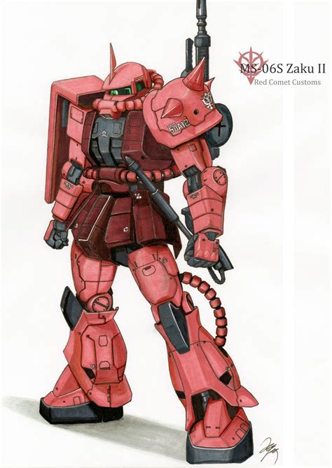 Lero S Mobilesuit Catalogue MS 06S Zaku II Red Comet Customs Gundam