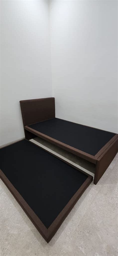 Double Layer Bed Frame, Furniture & Home Living, Furniture, Bed Frames & Mattresses on Carousell