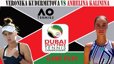 Veronika Kudermetova Vs Anhelina Kalinina Dubai Open