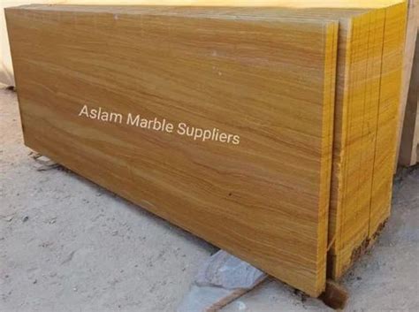 Matte Mm Yellow Teak Wood Sandstone Slabs For Flooring At Rs Sq