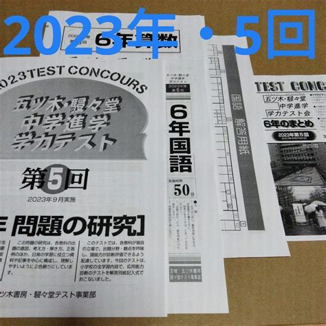 五ツ木駸々堂模試 2023年 5回 過去問 五ツ木模試 五木模試 By メルカリ