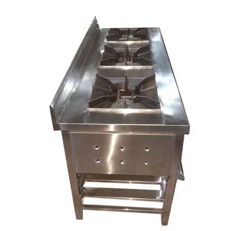 LPG SS 3 Burner Chinese Gas Range For Commercial At Best Price In Kolhapur